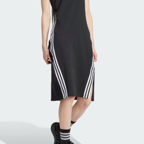 Adidas Women’s Classic Crewneck Dress | Soft & Stretchy | 3-Stripes Design | 20% - Picture 2 of 3